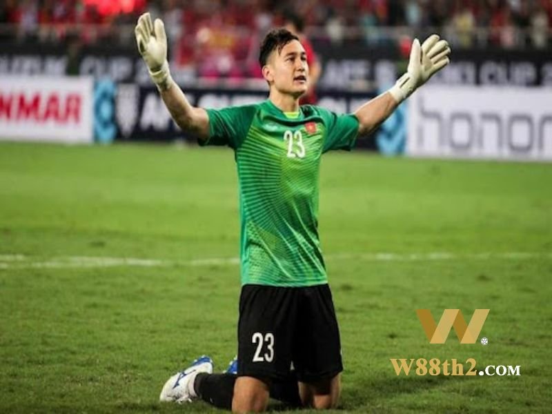 ผู้รักษาประตู Van Lam ที่ U23 Vietnam